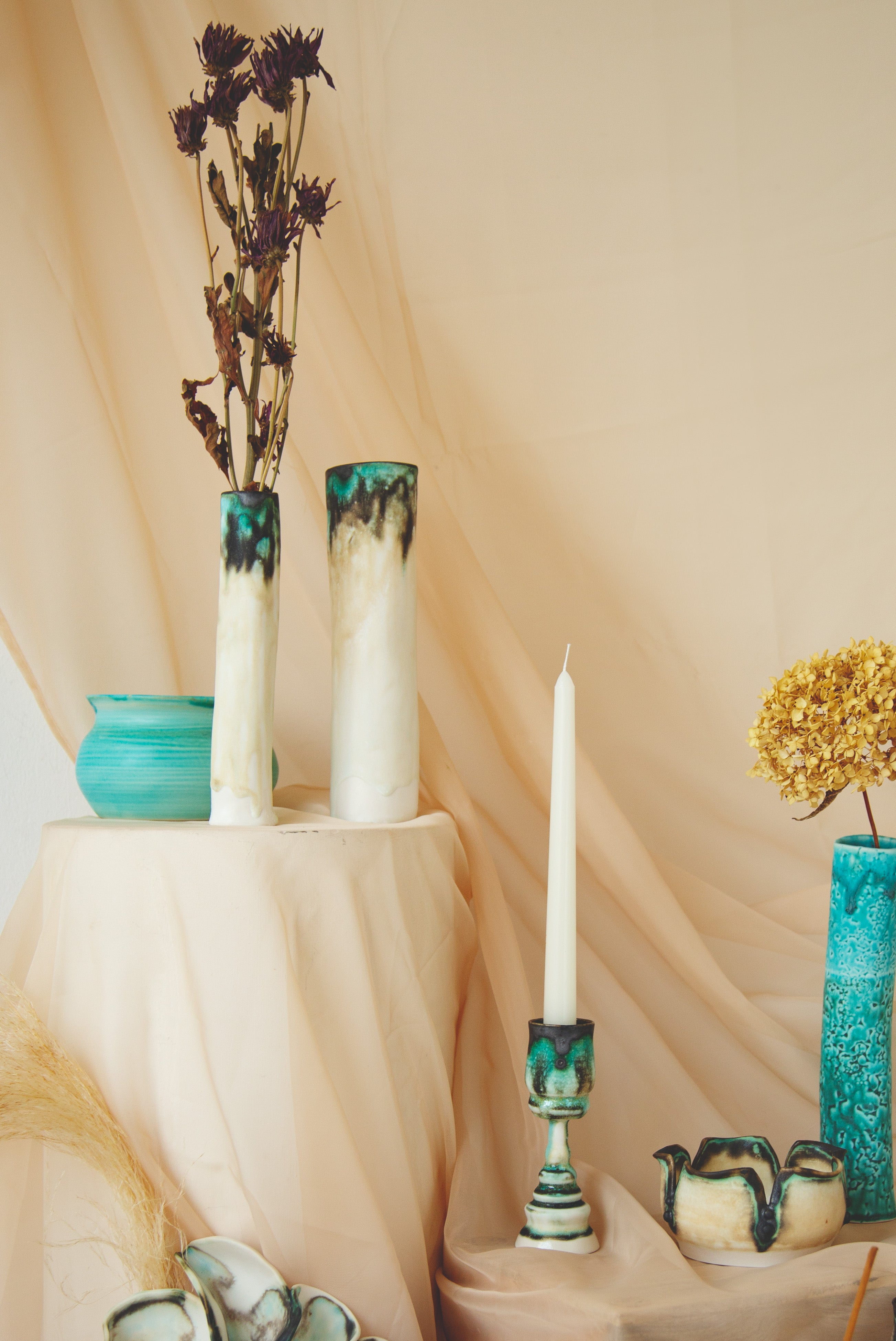 Stem Vase- Copper Matt